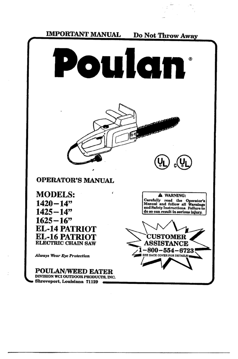 Poulan Pro 1420 User manual