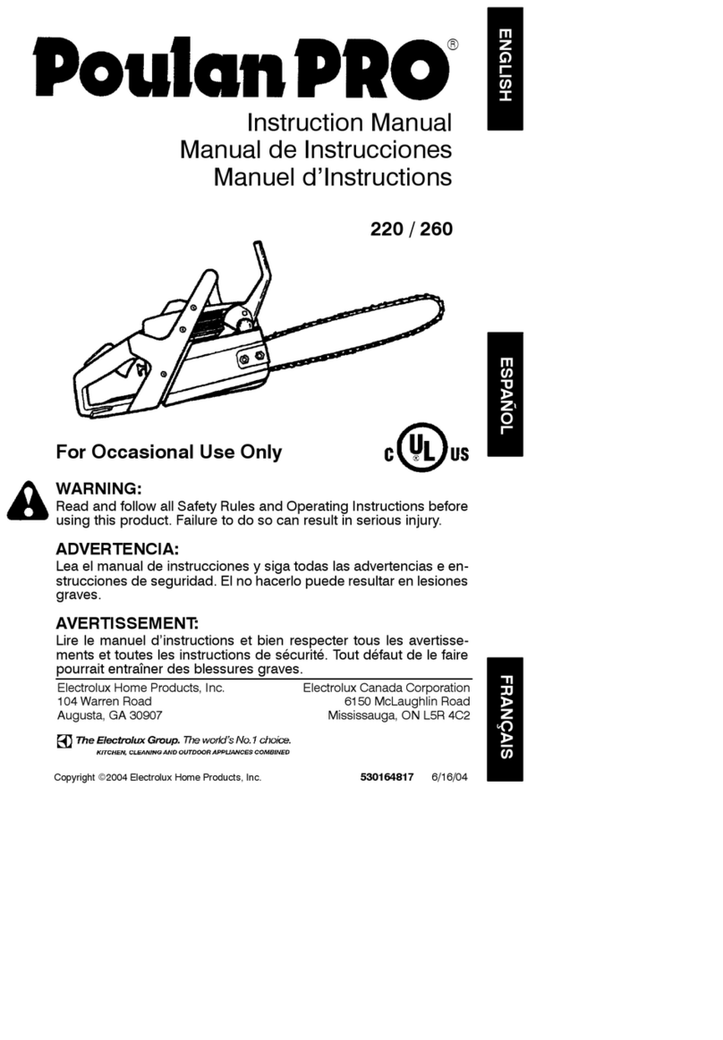 Poulan Pro 220 User manual