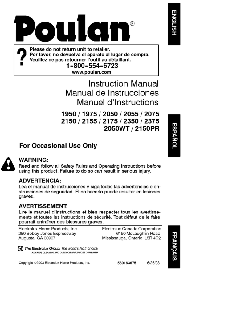 Poulan Pro 2050WT instruction manual