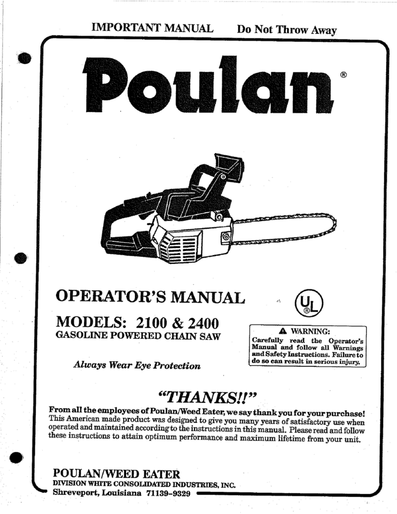 Poulan Pro 2100 User manual