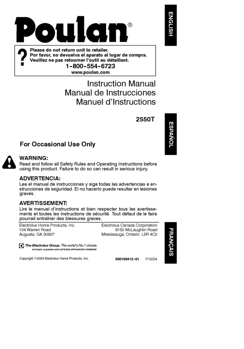 Poulan Pro 2004-07 User manual