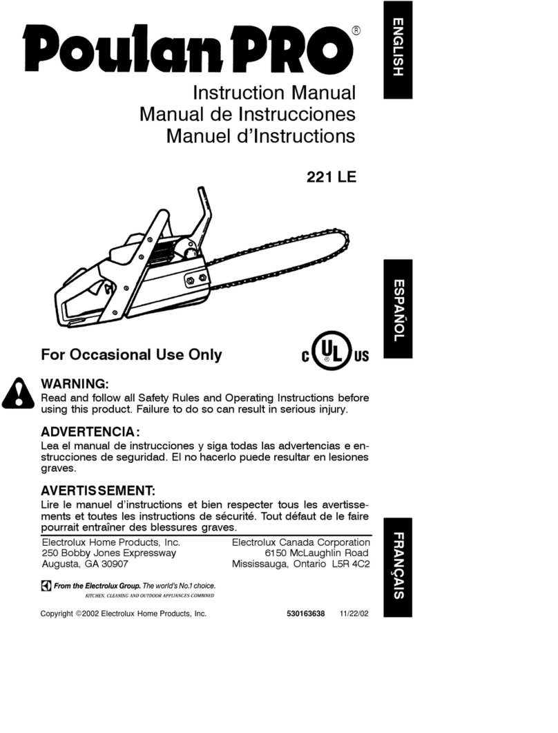 Poulan Pro 2002-11 User manual