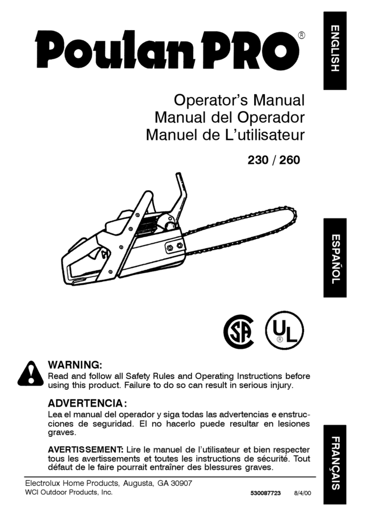 Poulan Pro 2000-08 User manual