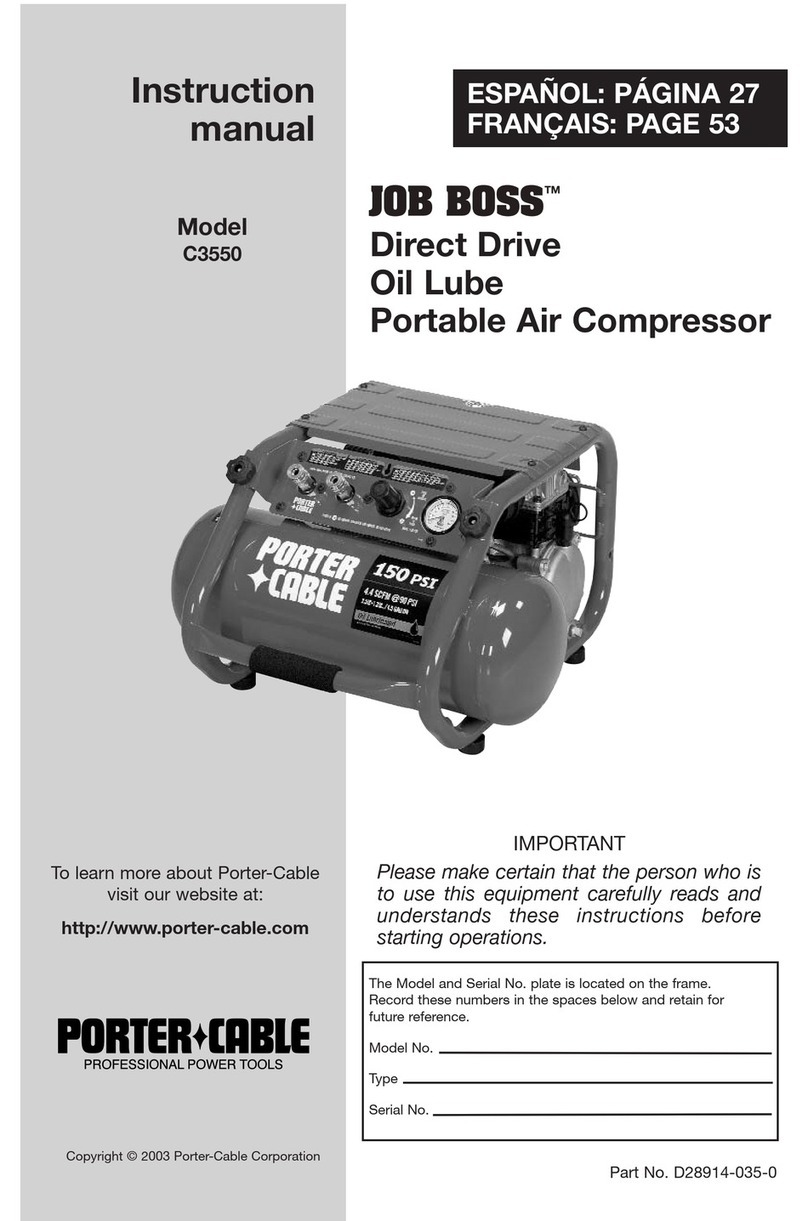 Porter-Cable JOB BOSS C3550 instruction manual