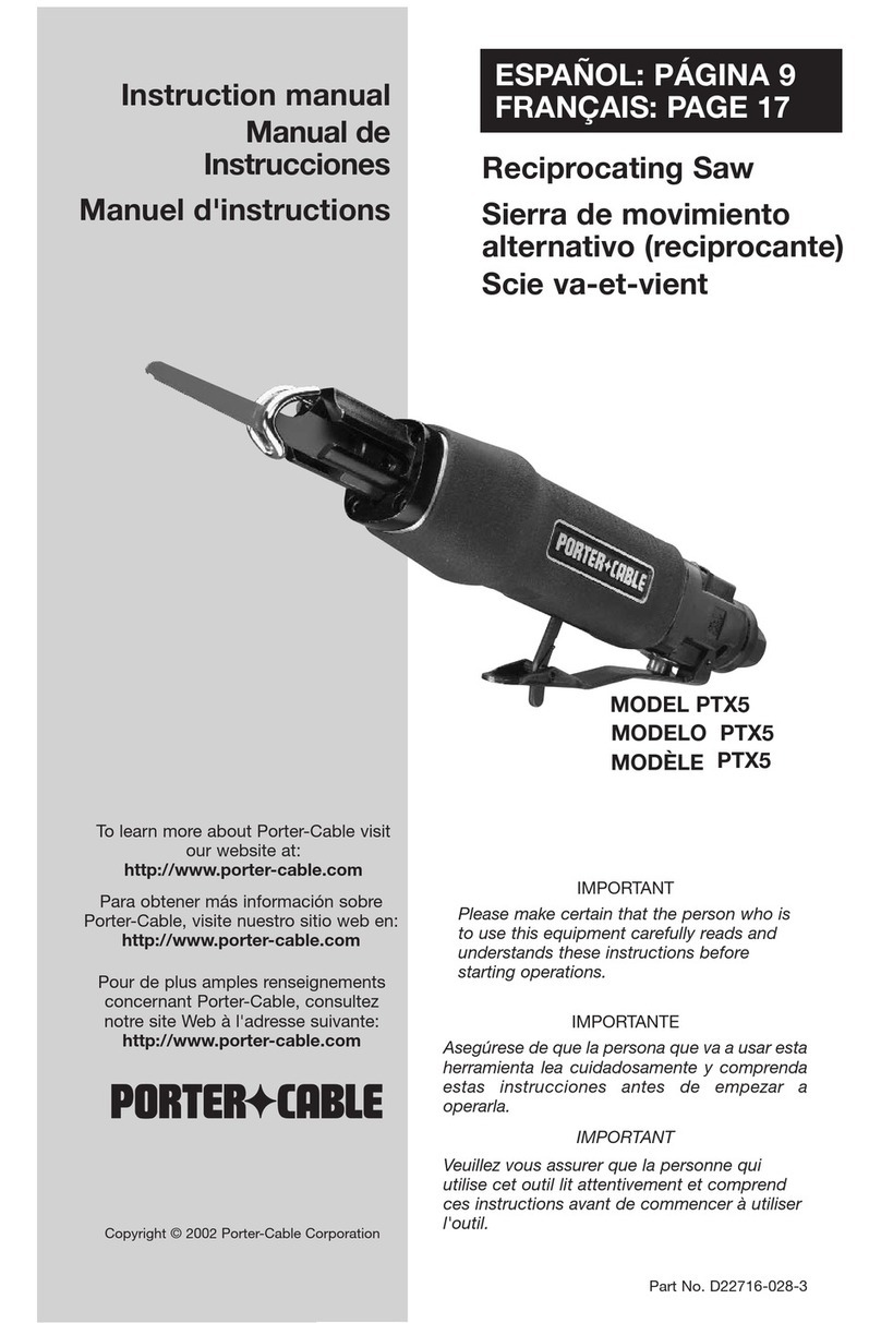 Porter-Cable PTX5 instruction manual Porter-Cable PTX5 instruction manual