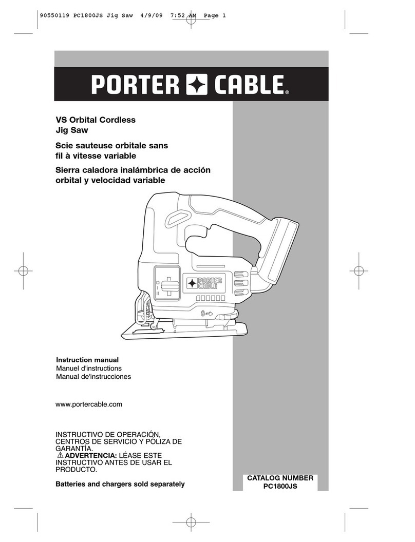 Porter-Cable 90550119 instruction manual