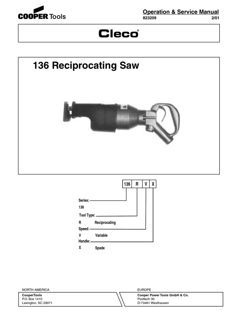 Cleco 136 Installation and operating instructions