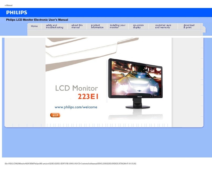 Philips 223EI User manual
