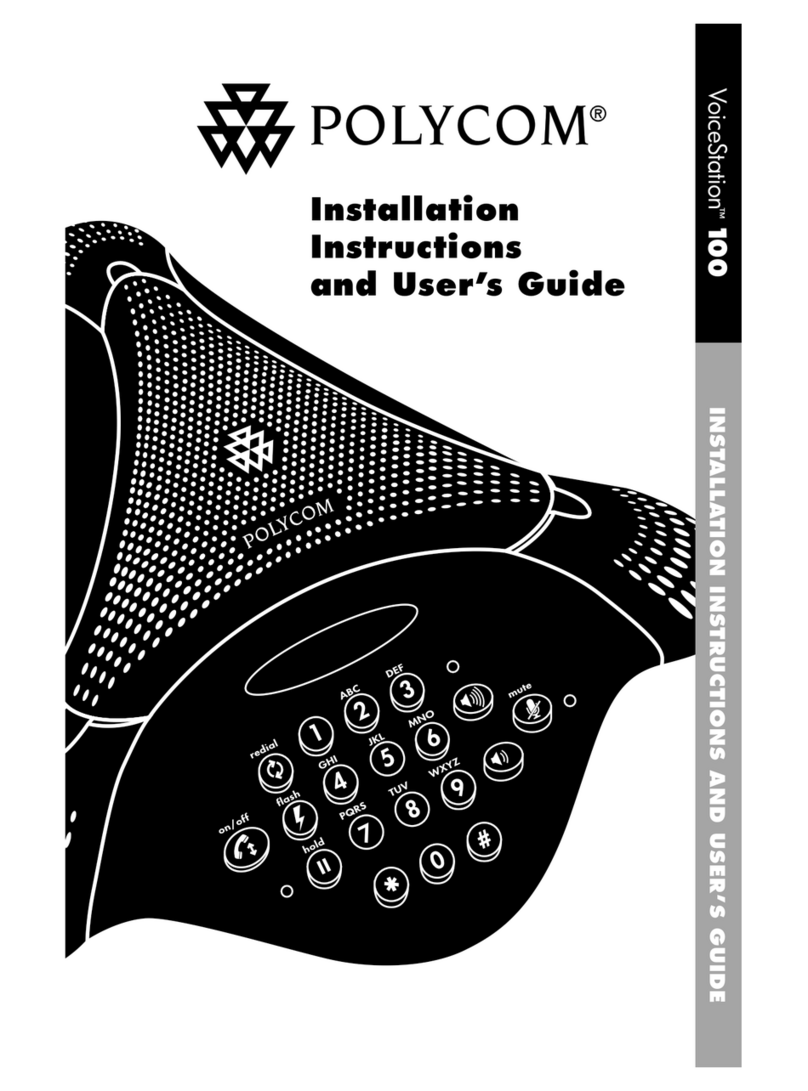 Polycom VoiceStationTM 100 TM 100 User manual