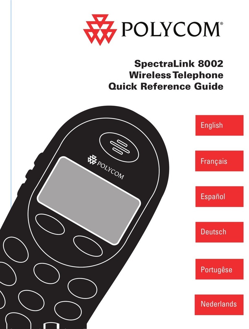 Polycom SpectraLink 8002 Series Quick reference guide