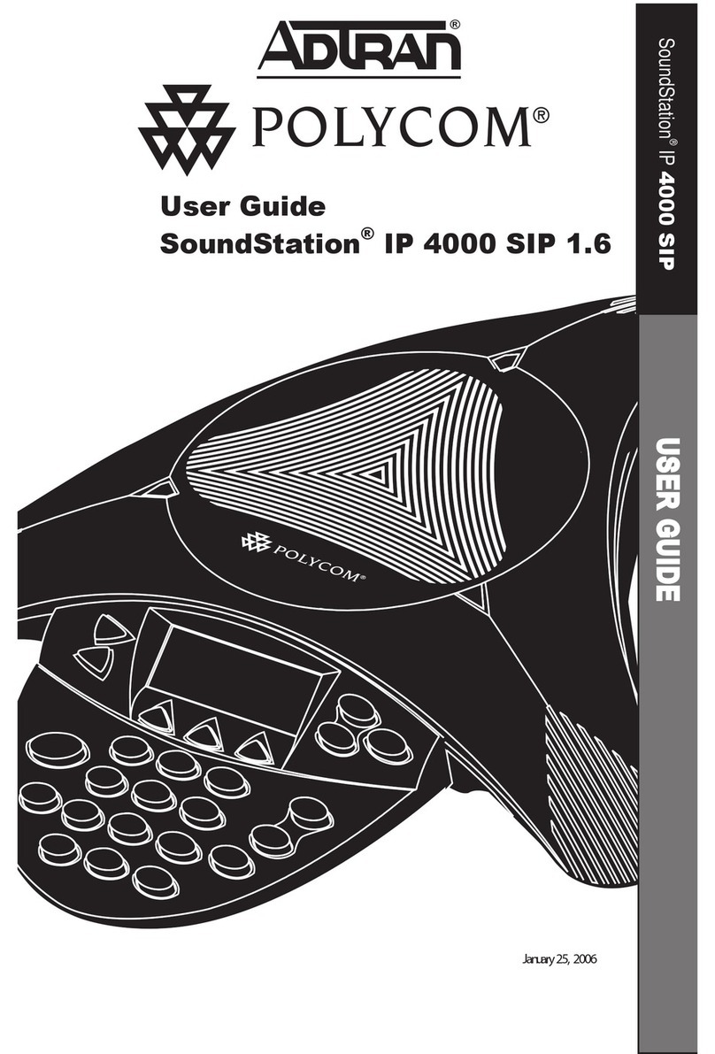 Polycom SoundStation IP 4000 SIP 1.6 User manual