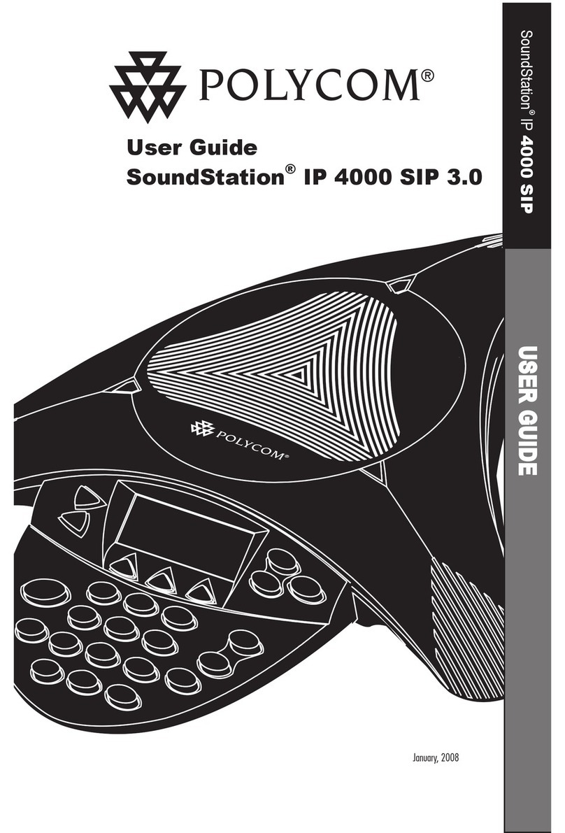 Polycom SoundStation IP 4000 SIP User manual