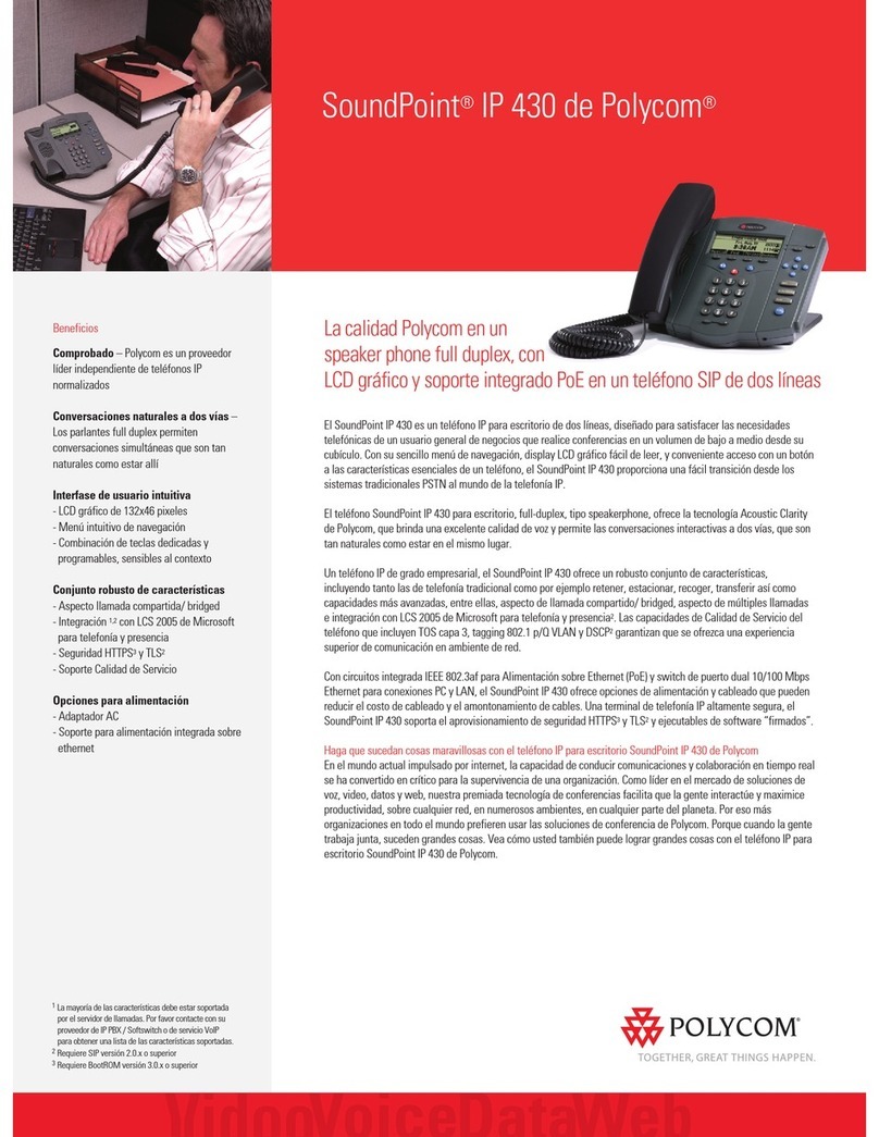 Polycom Polycom SoundPoint IP 430 User manual