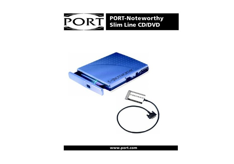PORT Noteworthy Slim Line CD/DVD manual