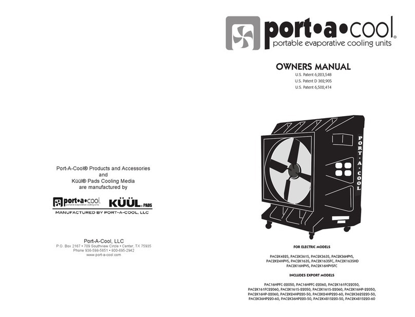 Port A Cool PAC2K163SHD User manual