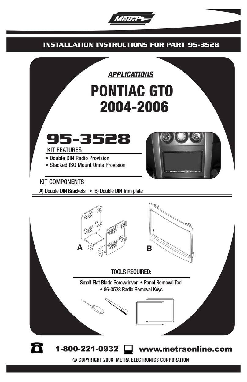 Metra Electronics 95-3528 installation instructions