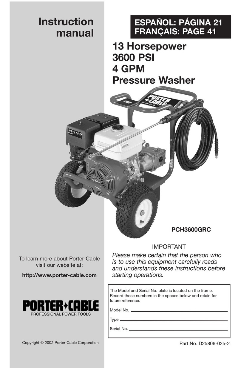 Porter-Cable D25806-025-2 instruction manual