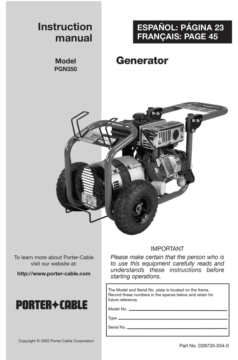 Porter-Cable D28733-034-0 User manual