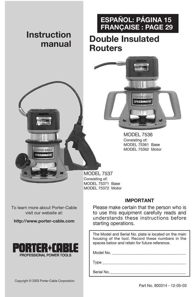 Porter-Cable 7536 User manual
