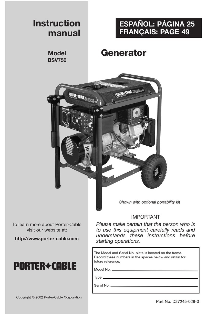 Porter-Cable D27245-028-0 instruction manual