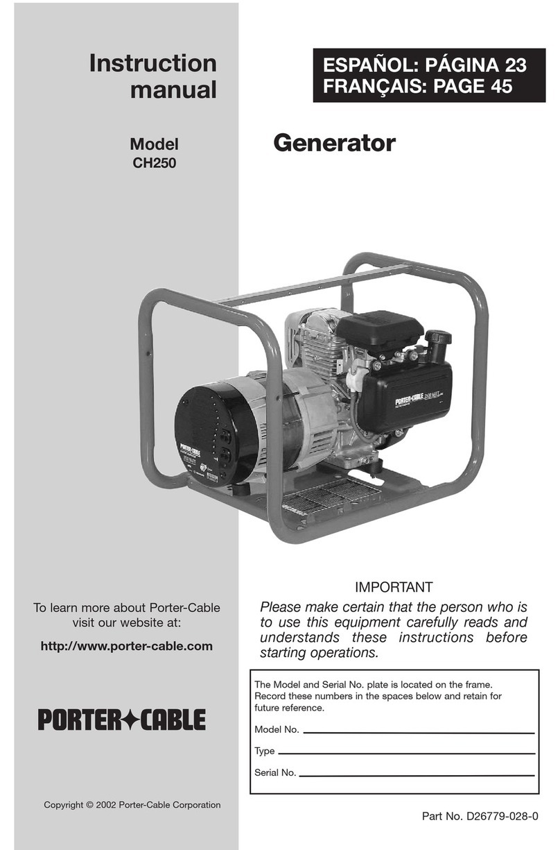 Porter-Cable D26779-028-0 instruction manual