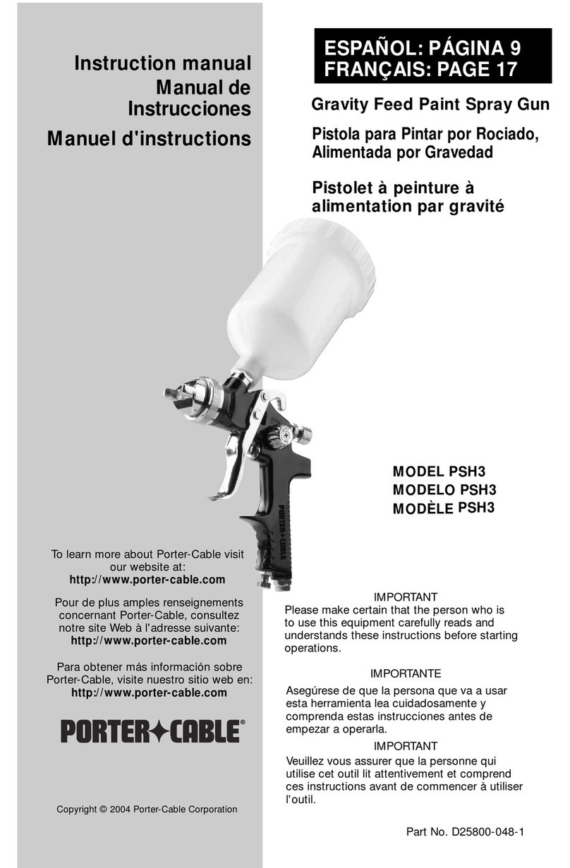 Porter-Cable PSH3 instruction manual