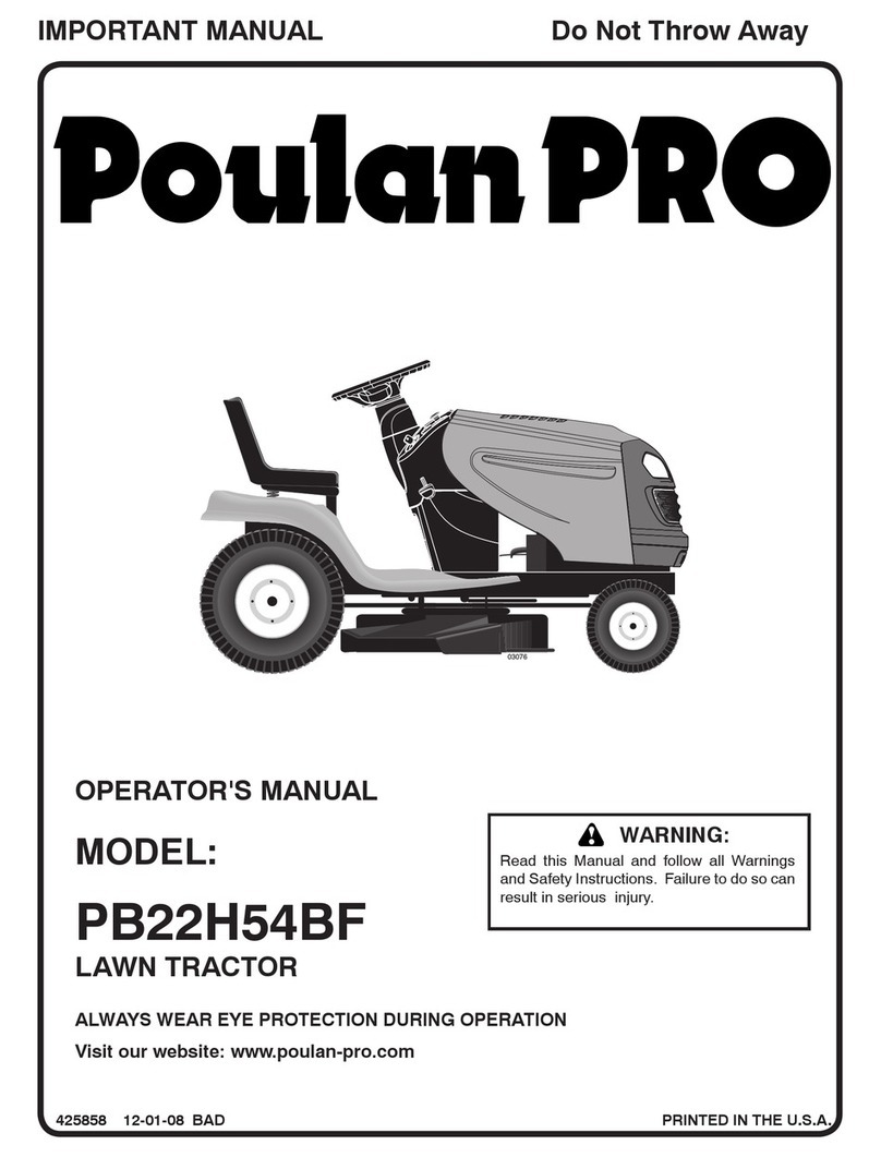 Poulan Pro 425858 Operator's manual