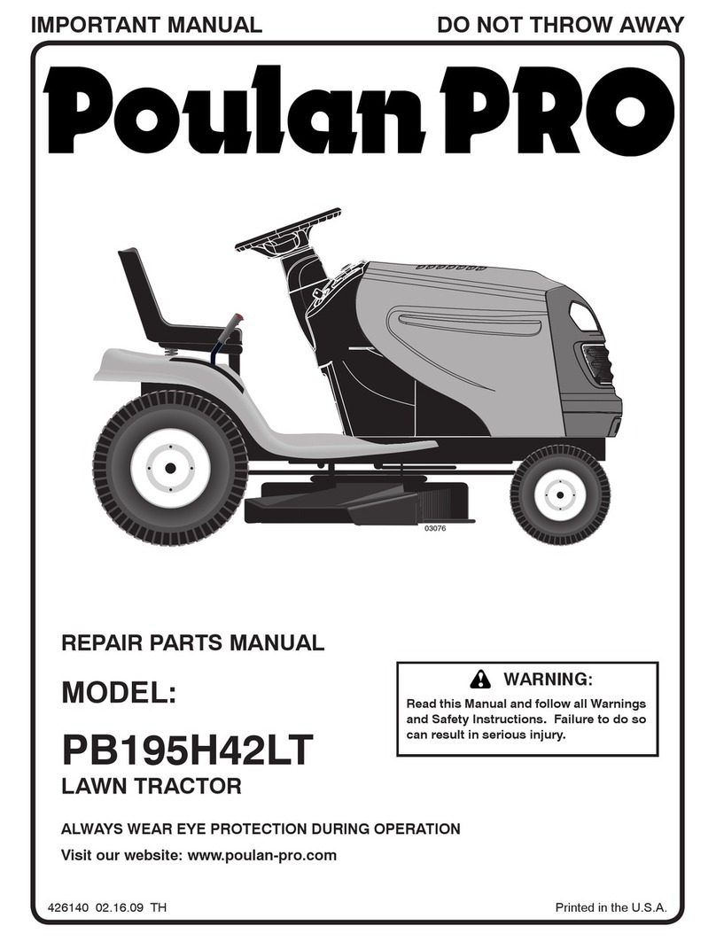 Poulan Pro 426140 Repair parts manual