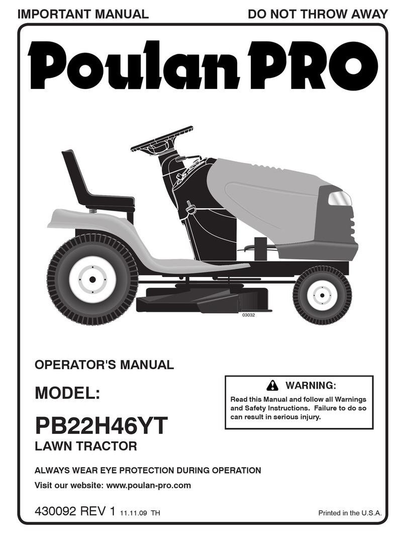Poulan Pro 430092 Operator's manual