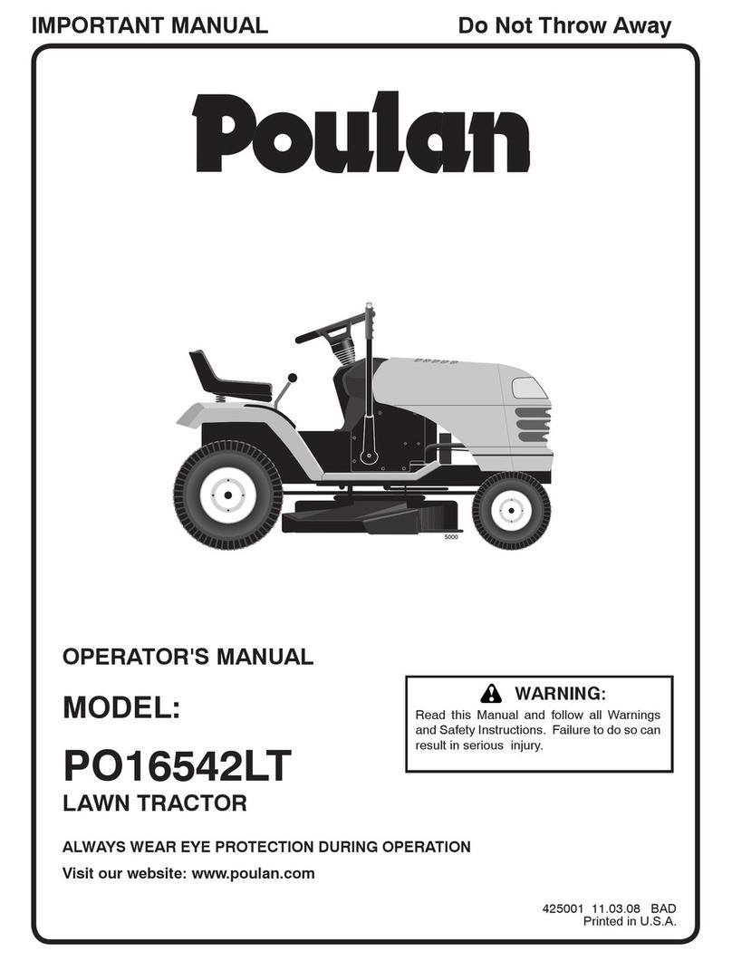 Poulan Pro 425001 Operator's manual