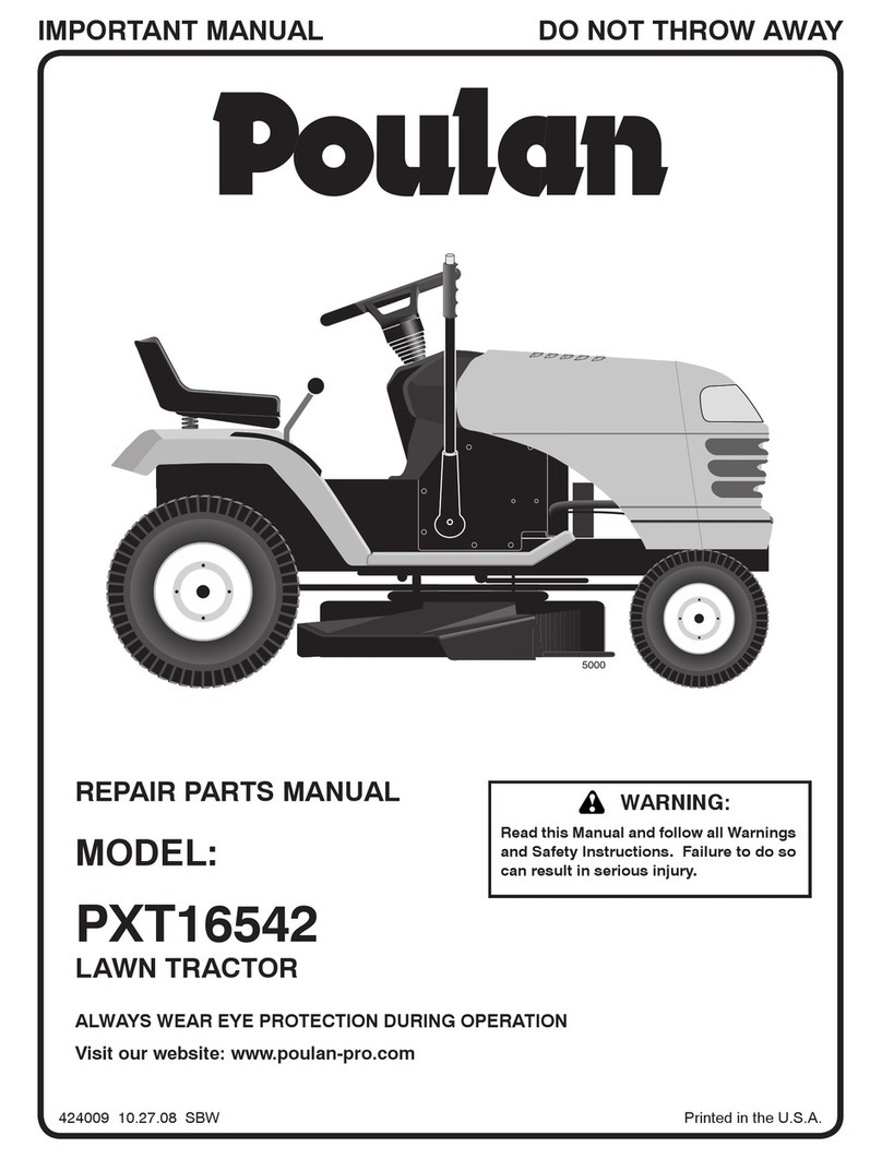 Poulan Pro 424009 Owner's manual