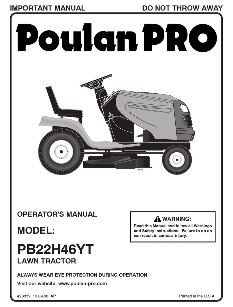 Poulan Pro 423359 User manual