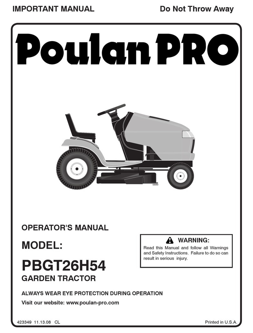 Poulan Pro 423349 Operator's manual