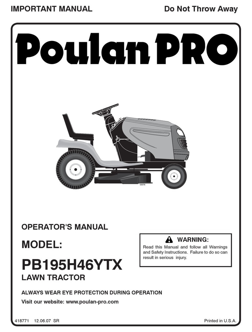 Poulan Pro 418771 Operator's manual