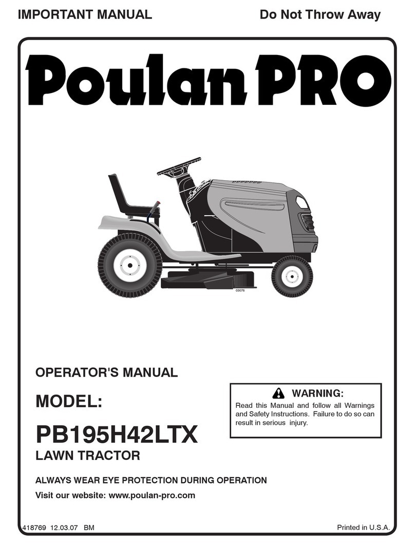Poulan Pro 418769 User manual