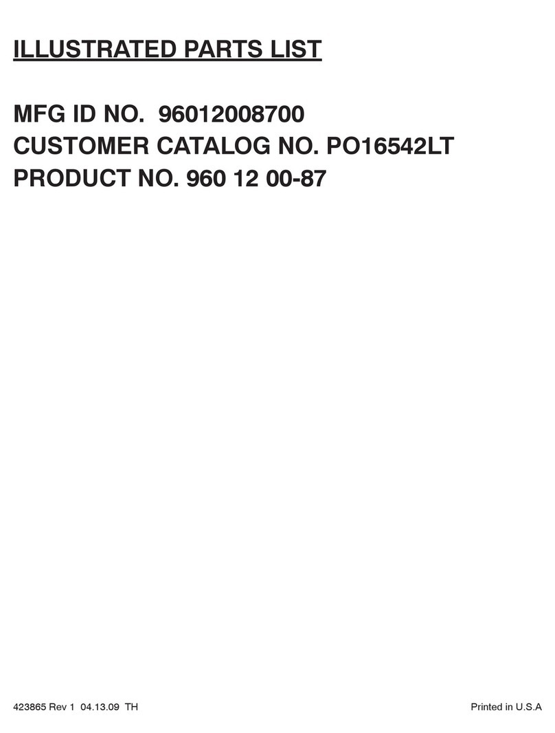 Poulan Pro 960 12 00-87 Setup guide