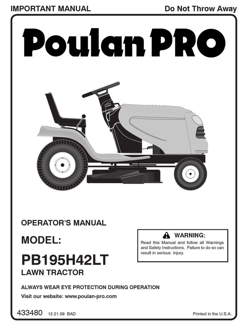 Poulan Pro 433480 Operator's manual