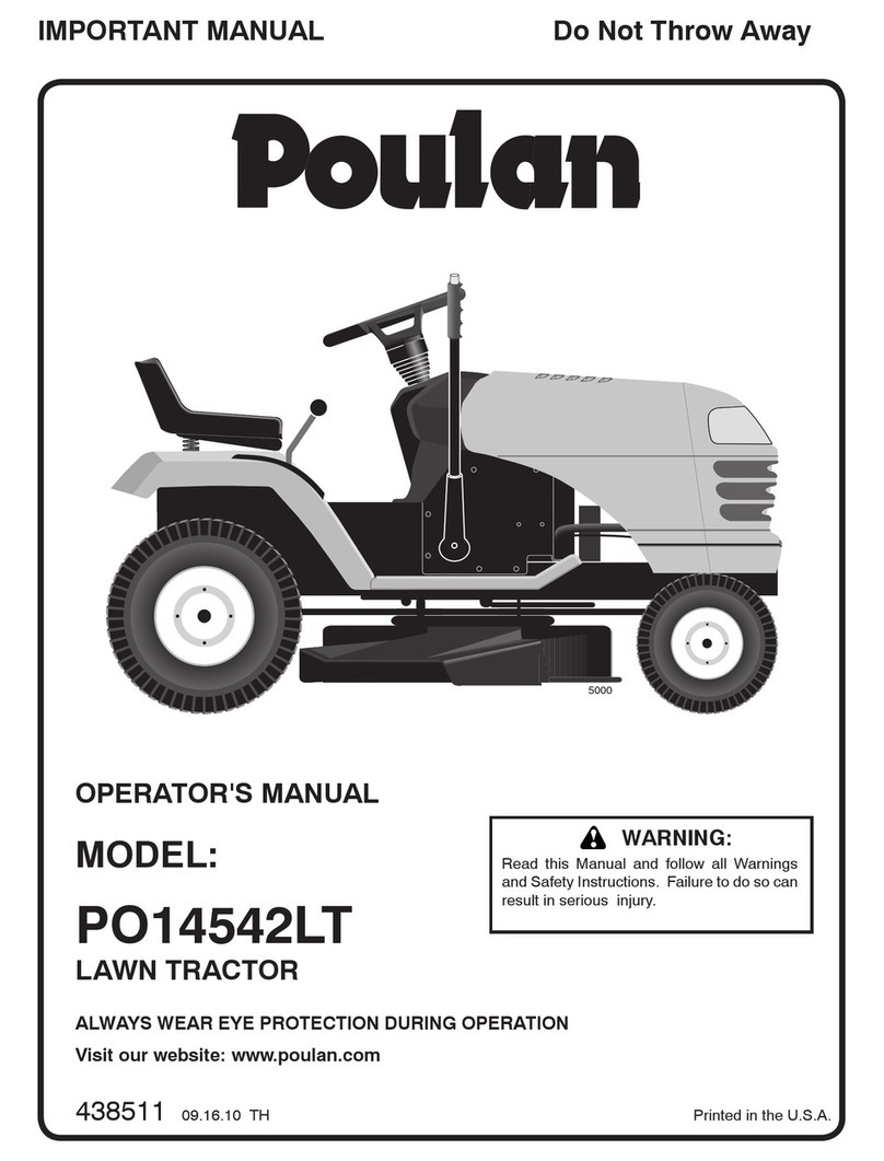 Poulan Pro 438511 Operator's manual