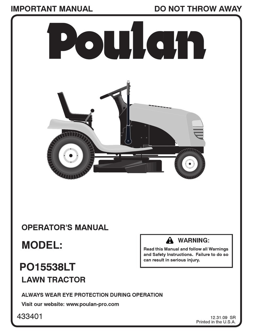 Poulan Pro 433401 User manual