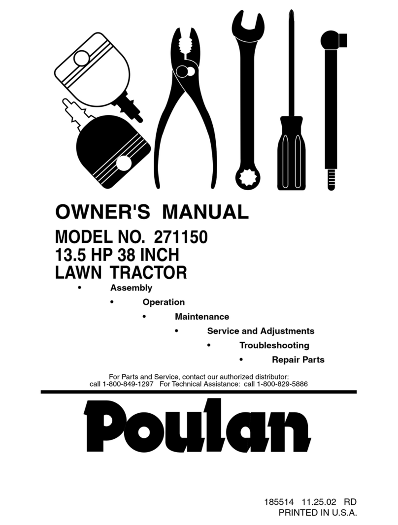 Poulan Pro 271150 owner's manual