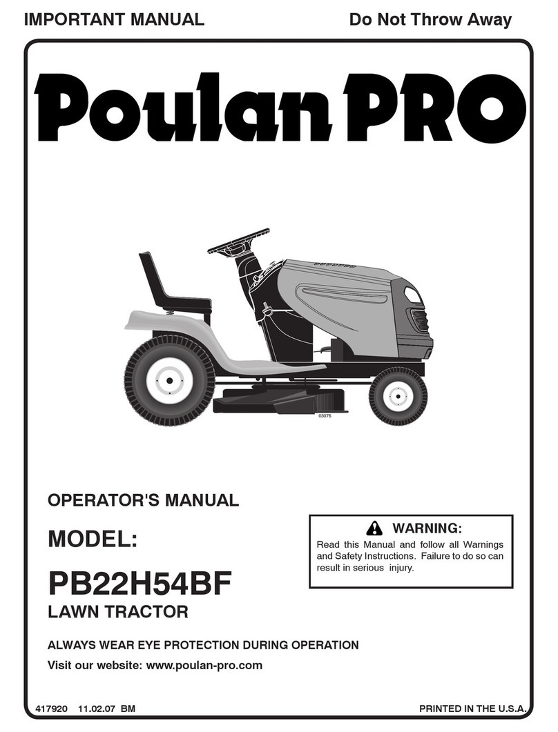 Poulan Pro 417920 Operator's manual