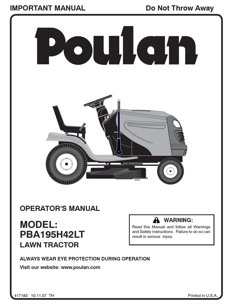 Poulan Pro 417183 Operator's manual