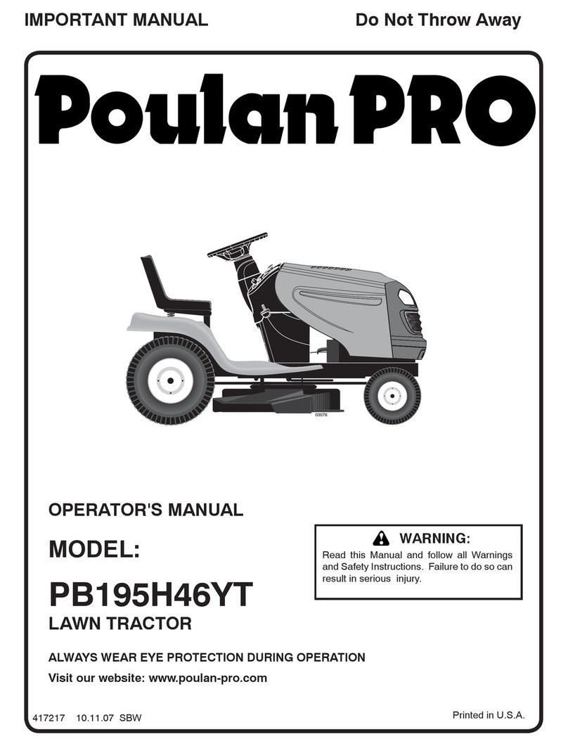 Poulan Pro 417217 Operator's manual
