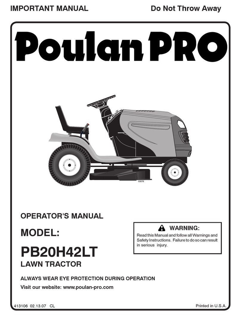 Poulan Pro 413106 User manual