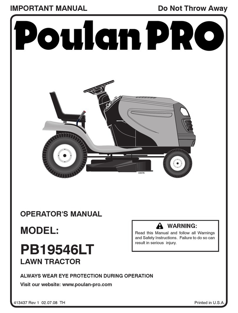 Poulan Pro 413437 User manual