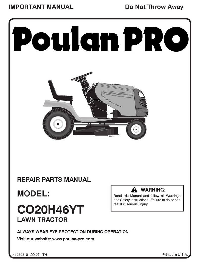 Poulan Pro 412525 User manual