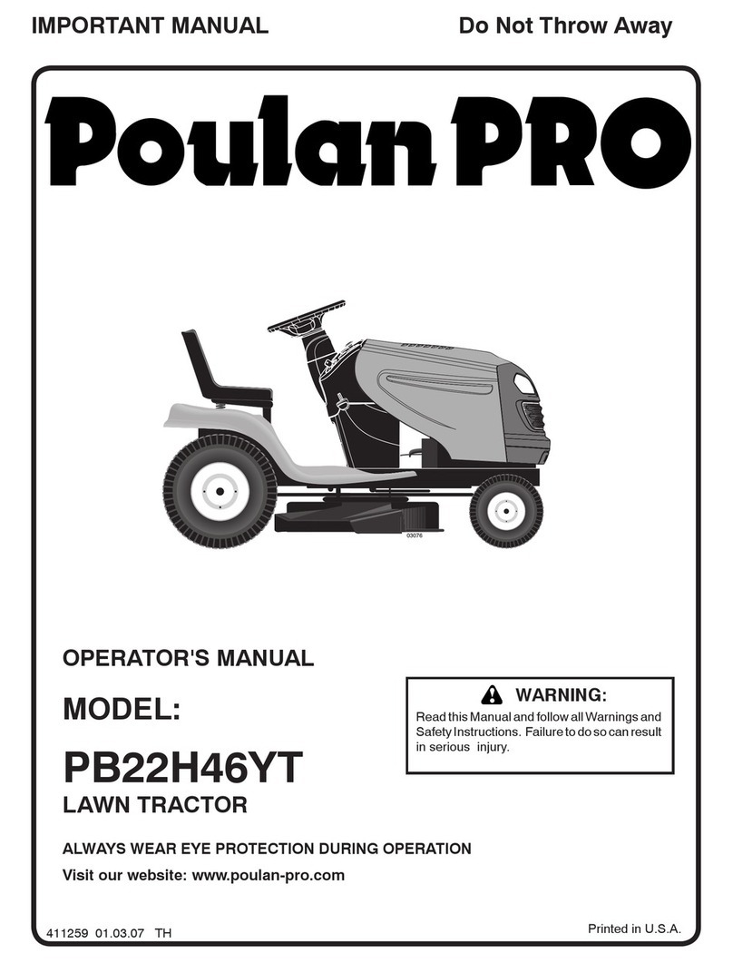 Poulan Pro 411259 User manual