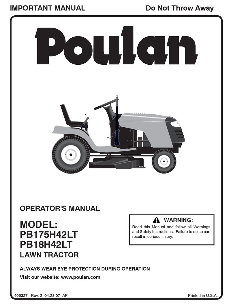 Poulan Pro PB175H42LT User manual