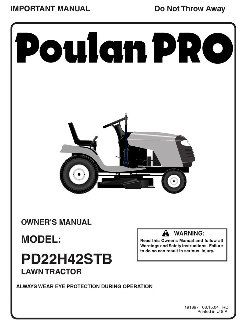 Poulan Pro PD22H42STB User manual