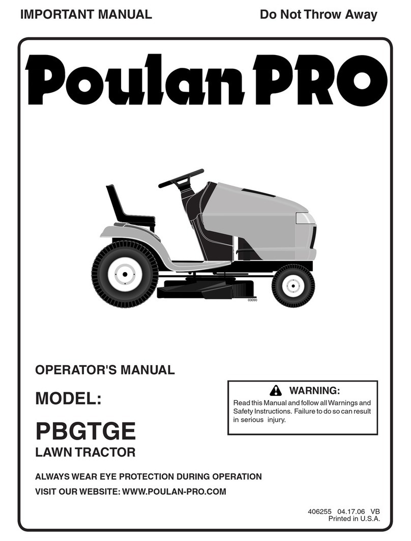 Poulan Pro PBGTGE Operator's manual